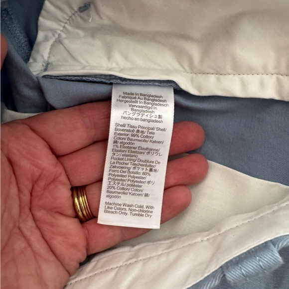 J. Crew Factory 7" flex chino short • size 28 • NWT • L0923 • Danube Blue - Picture 12 of 13